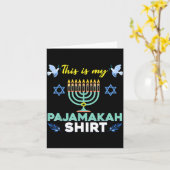 Funny Hanukkah Pajama Shirt This Is My Pajamakah G Karte (Gelbe Blume)