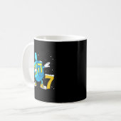 Funny Hanukkah Six Seven Chanukah Dreidel Dabbing  Kaffeetasse (Vorderseite Links)
