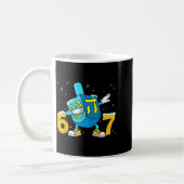 Funny Hanukkah Six Seven Chanukah Dreidel Dabbing Kaffeetasse (Links)