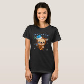 Funny Hanukkah Sloth Jewish Chanukah Sleeping T-Shirt (Vorne ganz)