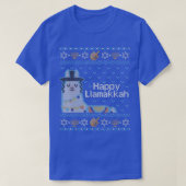 Funny Hanukkah Ugly Sweater jüdisches Geschenk Lla T-Shirt (Design vorne)