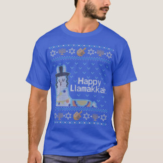 Funny Hanukkah Ugly Sweater jüdisches Geschenk Lla T-Shirt