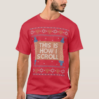 Funny Hanukkah Ugly Sweater jüdisches Geschenk, wi T-Shirt