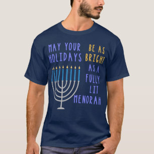 Funny Hanukkah Zitat Menorah Meme jüdischen Urlau T-Shirt
