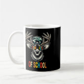 Funny Happy 100th Day 100 Days of School Deer Girl Kaffeetasse (Links)