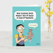 Funny Happy 13. Geburtstag Karte (Gelbe Blume)