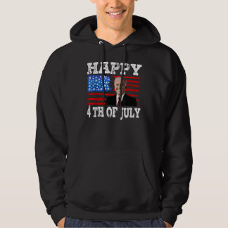 Funny Happy 4th of July Joe Biden 4. 1776 indepen Hoodie