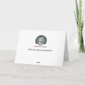 Funny Happy 50. Geburtstag Karte (Rückseite)