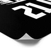 Funny Happy 70. Geburtstag Poster (Ecke)