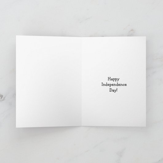Funny Happy Amerikanische Unabhängigkeitstag Ferie Karte (Innenseite)