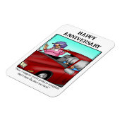Funny Happy Anniversary Magnet-Geschenk Magnet (Linke Seite)