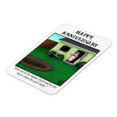 Funny Happy Anniversary Magnet-Geschenk Magnet (Linke Seite)