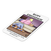 Funny Happy Anniversary Magnet-Geschenk Magnet (Linke Seite)