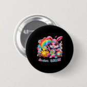 Funny Happy April 20 2025 Ostern Bunny Chick Niedl Button (Vorne & Hinten)