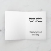 funny happy belated birthday wish karte (Innenseite)