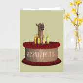 Funny Happy Birthday Camel Karte (Gelbe Blume)