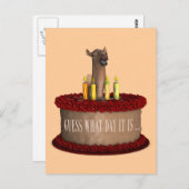 Funny Happy Birthday Camel Postkarte (Vorne/Hinten)
