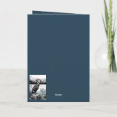 Funny Happy Birthday card for anglers Karte (Rückseite)