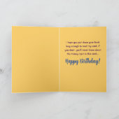 Funny Happy Birthday Card für Leser von Bookworm Karte (Innenseite)