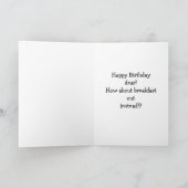 Funny Happy Birthday Card für sie Karte (Innenseite)