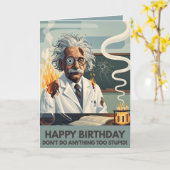 Funny Happy Birthday Card Karte (Gelbe Blume)