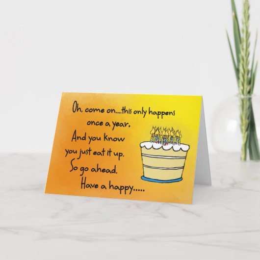 Funny Happy Birthday Card Karte (Vorderseite)
