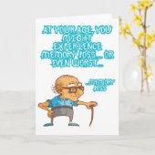 Funny Happy Birthday Card Spaß Gruß Karte (Gelbe Blume)