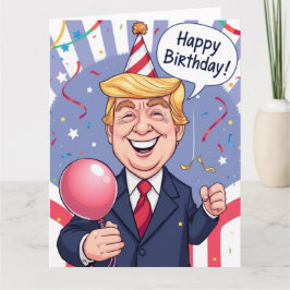 Funny Happy Birthday Card von Trump Personalisiert Karte