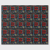 Funny Happy Birthday DIY Age Geschenkpapier (Flach)