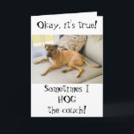 Funny Happy Birthday From the Dog Karte<br><div class="desc">Helfen Sie Ihrem Hund, Ihrem Liebsten einen glücklichen Geburtstag zu wünschen!</div>