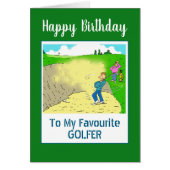 Funny Happy Birthday Golfer (Vorne)