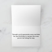 Funny Happy Birthday Grandad Marbles Card Karte (Innenseite)