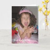 Funny Happy Birthday greeting card and many more Karte (Gelbe Blume)