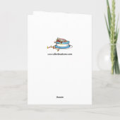 Funny Happy Birthday Grußkarte Karte (Rückseite)