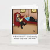 Funny Happy Birthday Grußkarte Karte (Vorderseite)