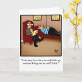 Funny Happy Birthday Grußkarte Karte (Gelbe Blume)