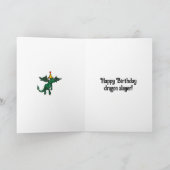 Funny Happy Birthday Grußkarte Karte (Innenseite)