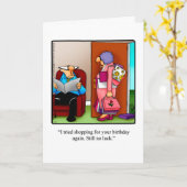 Funny Happy Birthday Grußkarte Karte (Gelbe Blume)