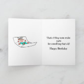 Funny Happy Birthday Grußkarte Karte (Innenseite)