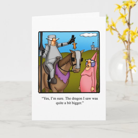 Funny Happy Birthday Grußkarte Karte (Gelbe Blume)