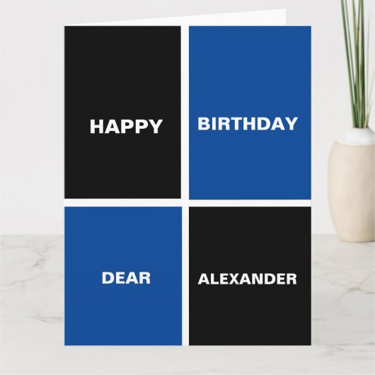 Funny Happy Birthday Karte (Vorderseite)