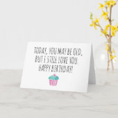 Funny Happy Birthday Karte (Gelbe Blume)