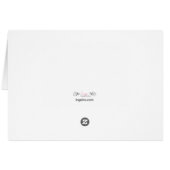 Funny Happy Birthday Labrador Hund am Strand (Rückseite Horizontal)