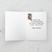 Funny Happy Birthday, One I Liebe Eichhörnchen Karte (Innenseite)
