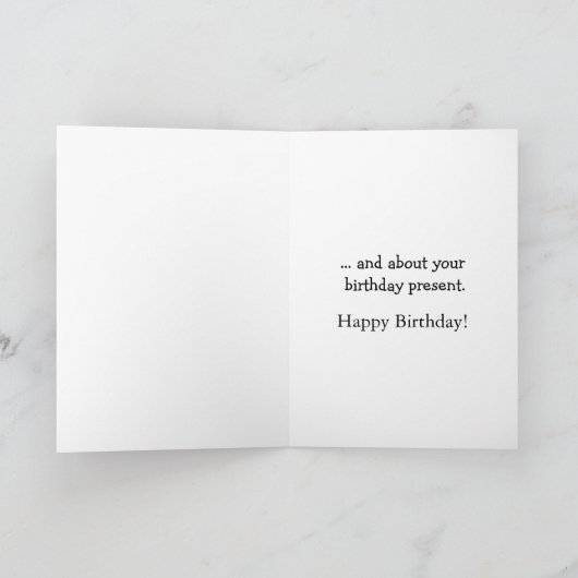 Funny Happy Birthday Spaß Grußkarte Karte (Innenseite)