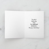 Funny Happy Birthday Spaß Grußkarte Karte (Innenseite)