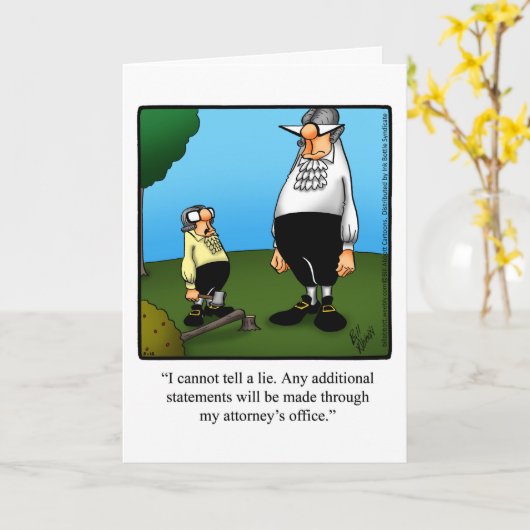 Funny Happy Birthday Spaß Grußkarte Karte (Gelbe Blume)