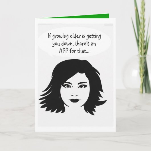 Funny happy Birthday wish Karte (Vorderseite)