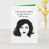 Funny happy Birthday wish Karte (Gelbe Blume)