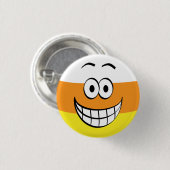 Funny, Happy Candy Mais Halloween Button (Vorne & Hinten)